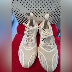 Stella McCartney x Adidas White Ultraboost Athletic Shoes